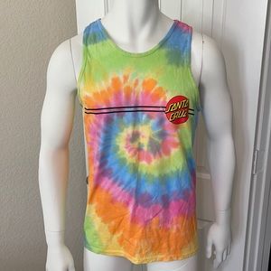 Santa Cruz Tie-Dyed Classic Dot Tank Top